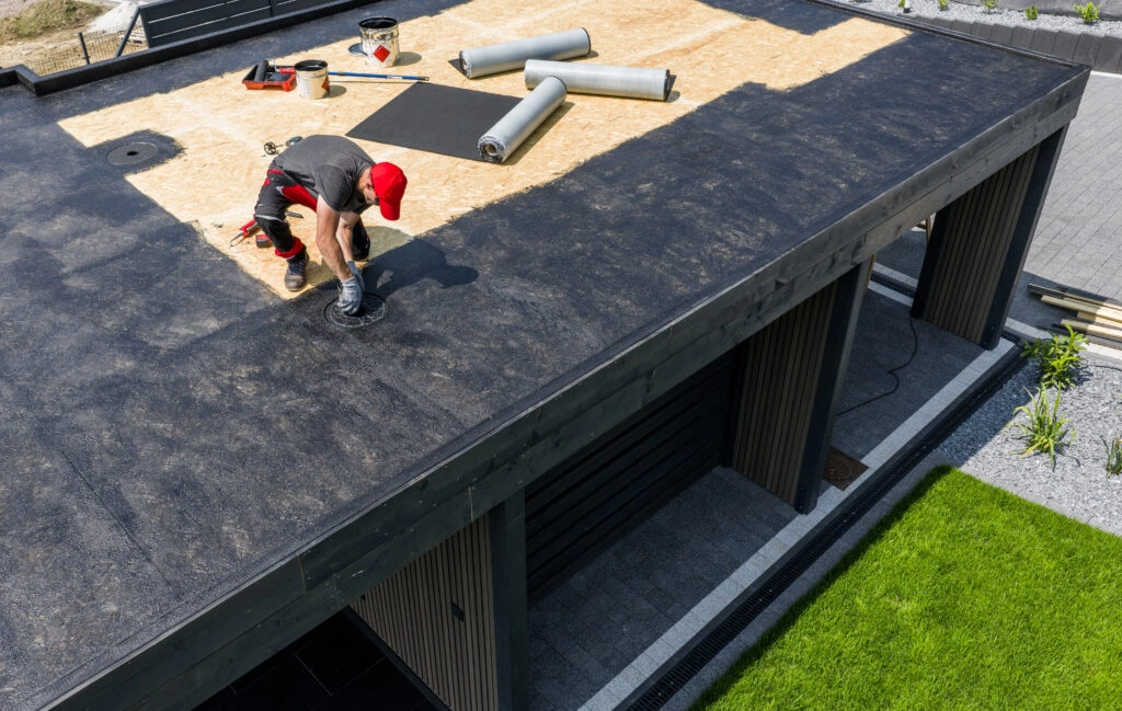 Flat roof drainage systems by Drytop Roofing in Prescott AZ supporting inspections, maintenance, repairs, and replacement planning