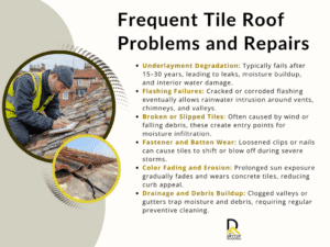 Frequent Tile Roof problems and repairs in Arizona