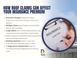 how roof claims can affect you insurance premium