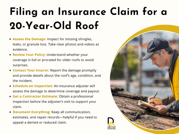 filing an insurance claim for a 20 year old roof-1 Steps on Filing an Insurance Claim for a 20-Year-Old Roof