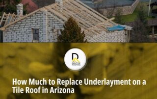 How much to replace underlayment on a tile roof in Arizona